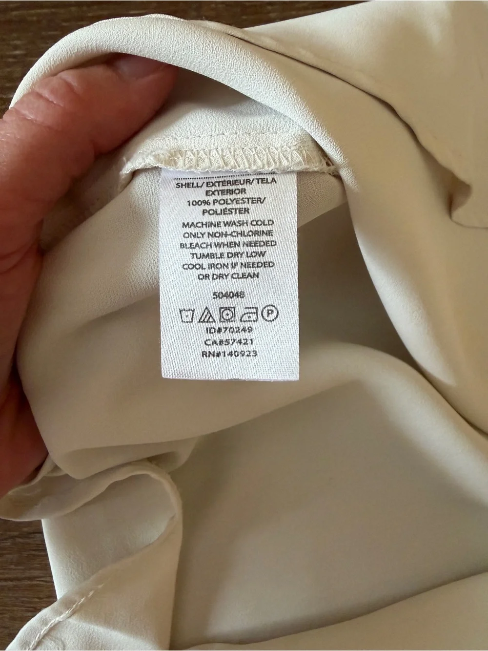 LOFT Cream Short Sleeve Blouse